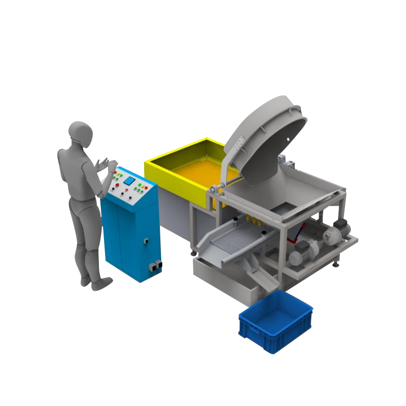 SY-FZ30 Mașină de lustruit cu debavurare magnetică cu înclinare automată și alternativă / pentru utilizare grea